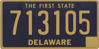 DE license plate 713105
