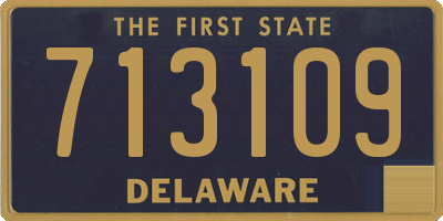 DE license plate 713109