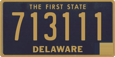 DE license plate 713111