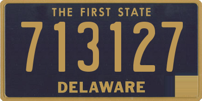 DE license plate 713127