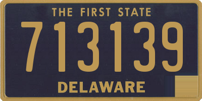 DE license plate 713139