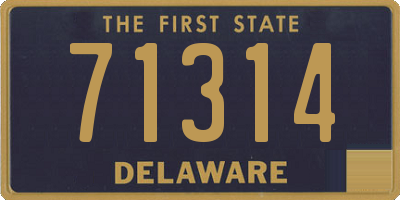 DE license plate 71314
