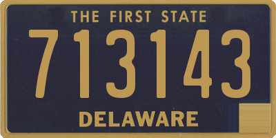 DE license plate 713143