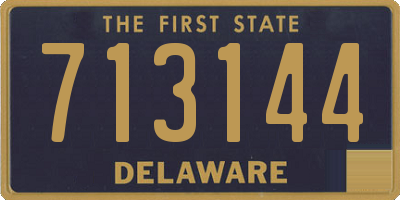 DE license plate 713144
