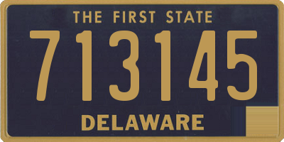 DE license plate 713145