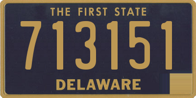 DE license plate 713151