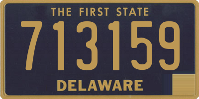 DE license plate 713159