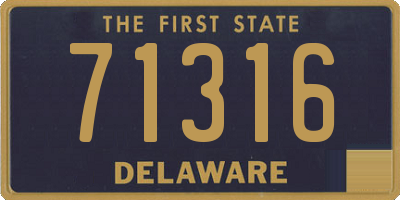DE license plate 71316
