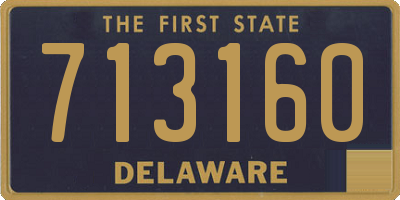 DE license plate 713160