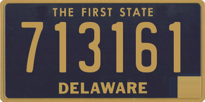 DE license plate 713161