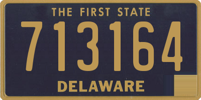 DE license plate 713164