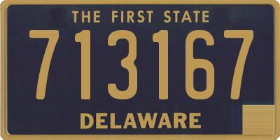 DE license plate 713167