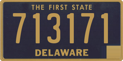 DE license plate 713171