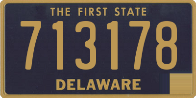 DE license plate 713178