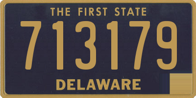 DE license plate 713179