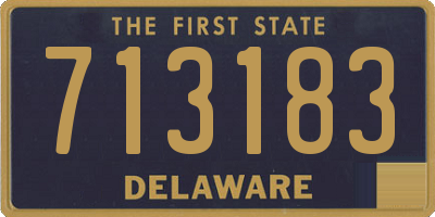 DE license plate 713183