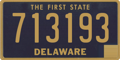 DE license plate 713193