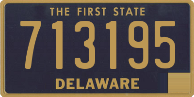 DE license plate 713195
