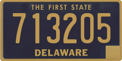 DE license plate 713205