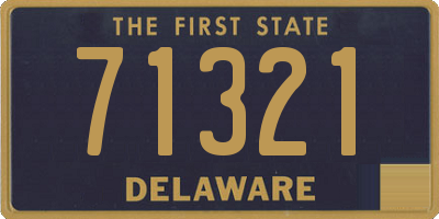 DE license plate 71321