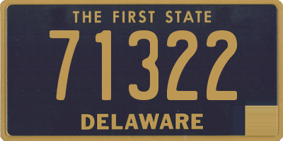 DE license plate 71322