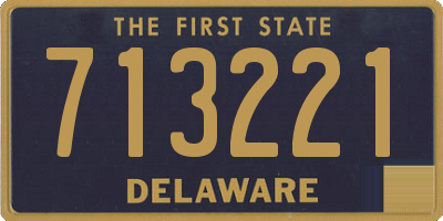 DE license plate 713221