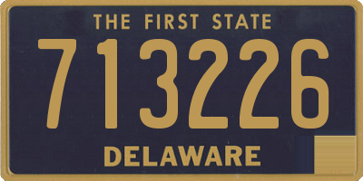 DE license plate 713226
