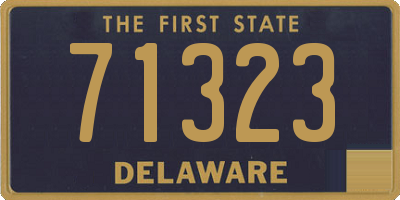 DE license plate 71323