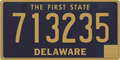 DE license plate 713235