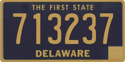 DE license plate 713237
