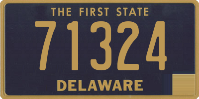 DE license plate 71324