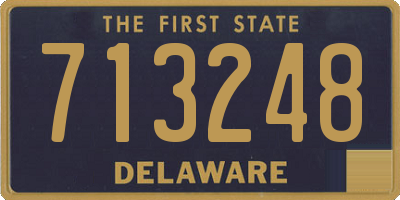 DE license plate 713248