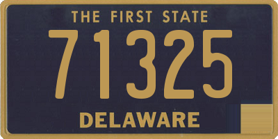 DE license plate 71325