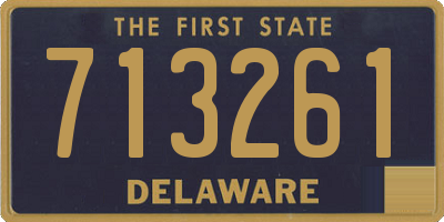 DE license plate 713261