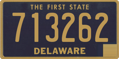 DE license plate 713262