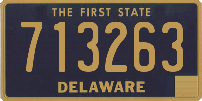 DE license plate 713263