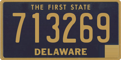 DE license plate 713269