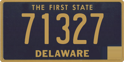 DE license plate 71327