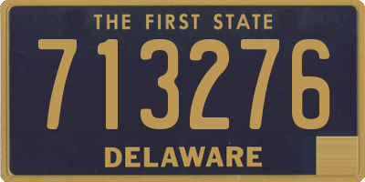 DE license plate 713276