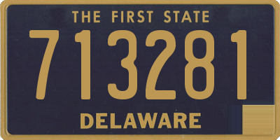DE license plate 713281