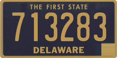 DE license plate 713283