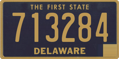 DE license plate 713284