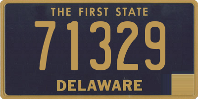 DE license plate 71329
