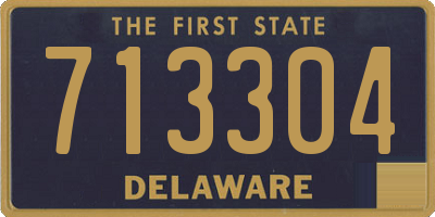 DE license plate 713304