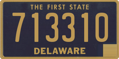 DE license plate 713310
