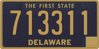 DE license plate 713311