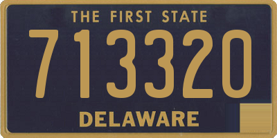 DE license plate 713320