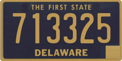 DE license plate 713325