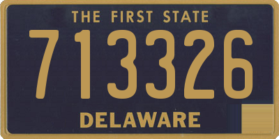 DE license plate 713326