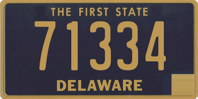 DE license plate 71334